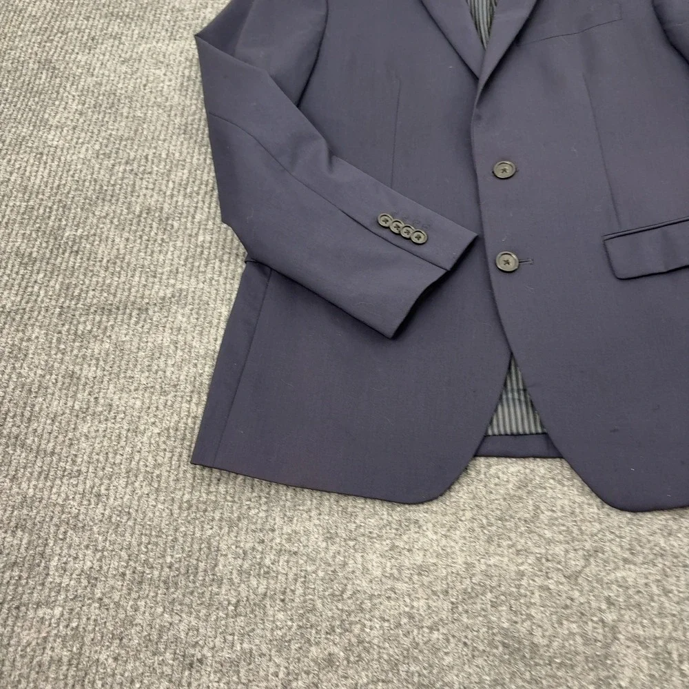 Banana Republic Suit Jacket Mens 38S Navy Blue Wool Slim Fit Blazer Professional